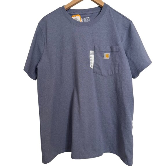 Carhartt Loose Fit Size Large Women’s Tee Shirt Short Sleeve NWT Thundercloud Bl - Picture 6 of 7